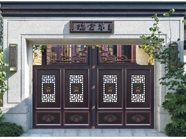 豪華中式鋁藝大門2036
